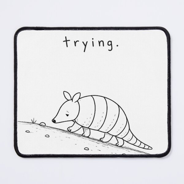 Item preview, Trying. Minimalist Armadillo designed and sold by CurlyAngle.