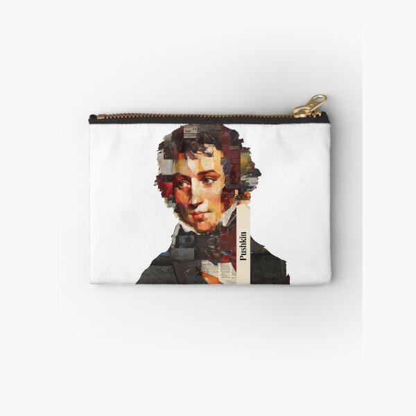 Item preview, Alexander Pushkin – Literary Collage Portrait Art Print | Russian Poetry Golden Age Literature Poster designed and sold by OzzFrequency.