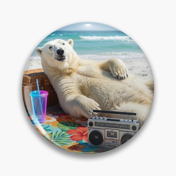 Item preview, Beach Blanket Polar Bear designed and sold by Tridentulus.