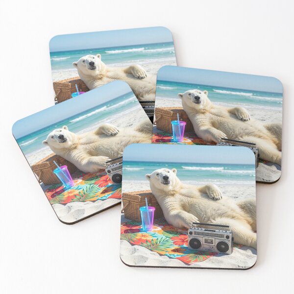 Item preview, Beach Blanket Polar Bear designed and sold by Tridentulus.