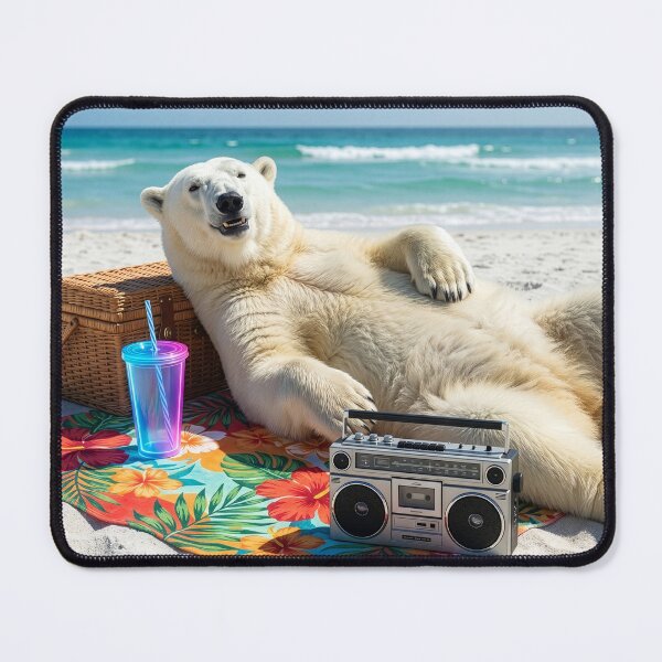 Item preview, Beach Blanket Polar Bear designed and sold by Tridentulus.