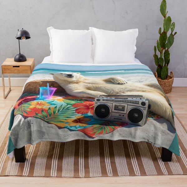 Item preview, Beach Blanket Polar Bear designed and sold by Tridentulus.