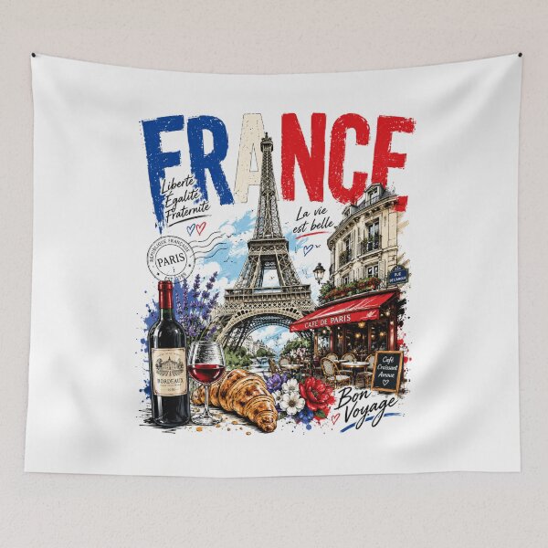 Item preview, France Vibes – Paris Street Art Edition designed and sold by Countries&Cities Shop.