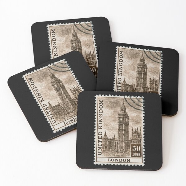 Item preview, London - Vintage Stamp Illustration designed and sold by GoodOldVintage.