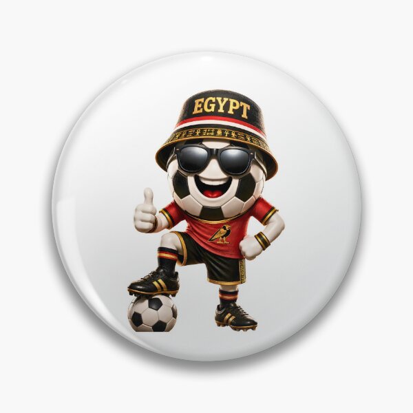 Item preview, Egypt Soccer Mascot Funny Football Cartoon Graphic designed and sold by ArtSpark Studio.