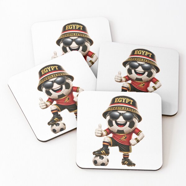 Item preview, Egypt Soccer Mascot Funny Football Cartoon Graphic designed and sold by ArtSpark Studio.