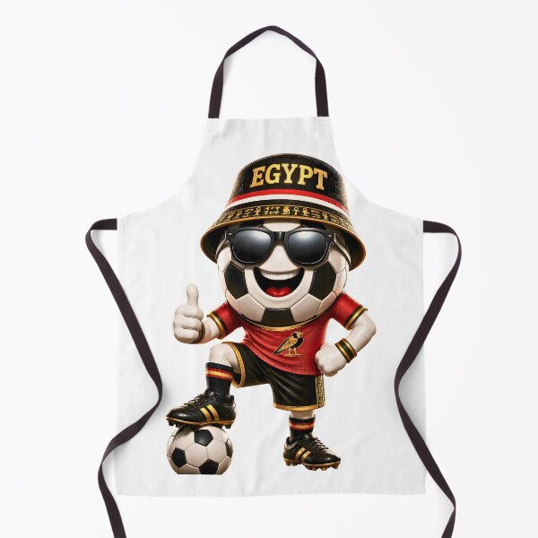 Item preview, Egypt Soccer Mascot Funny Football Cartoon Graphic designed and sold by ArtSpark Studio.