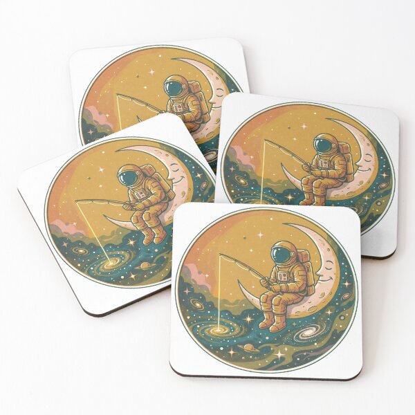 Item preview, Retro Astronaut Fishing on the Moon Aesthetic designed and sold by SupplyCode.