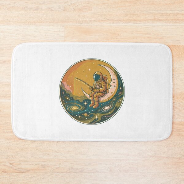 Item preview, Retro Astronaut Fishing on the Moon Aesthetic designed and sold by InfiniteOrbit.