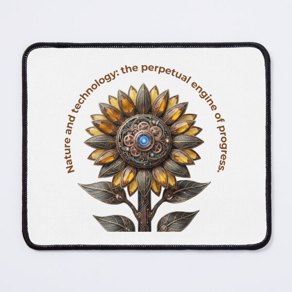Item preview, Cyber Sunflower: Perpetual Engine of Progress designed and sold by CalmFrameArt.