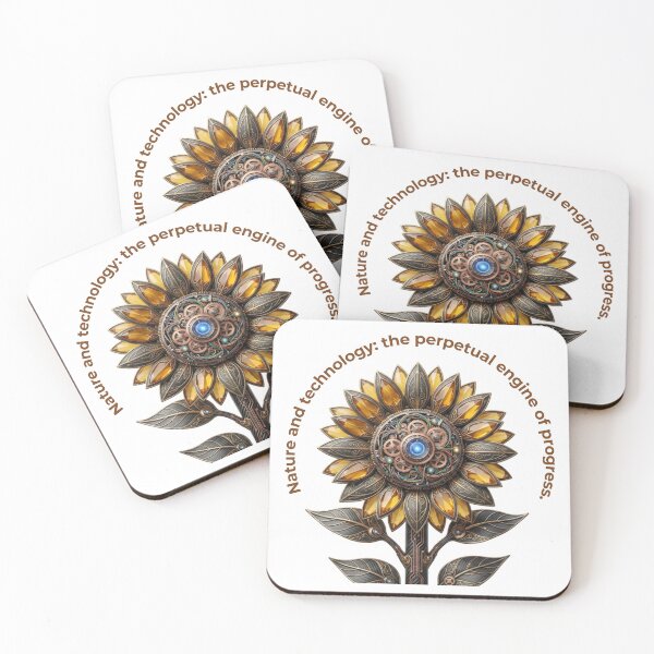 Item preview, Cyber Sunflower: Perpetual Engine of Progress designed and sold by CalmFrameArt.