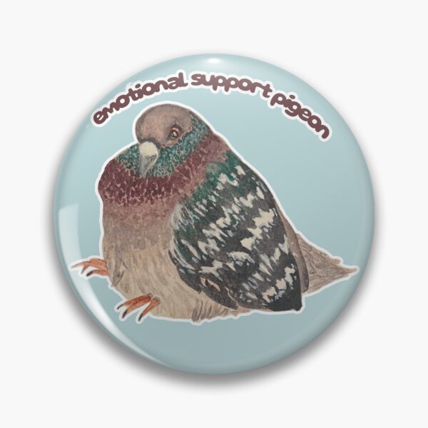 Item preview, Emotional Support Pie the Pigeon designed and sold by Blackberries & Moss.