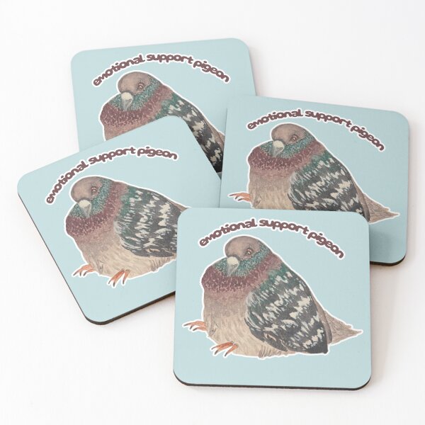 Item preview, Emotional Support Pie the Pigeon designed and sold by Blackberries & Moss.