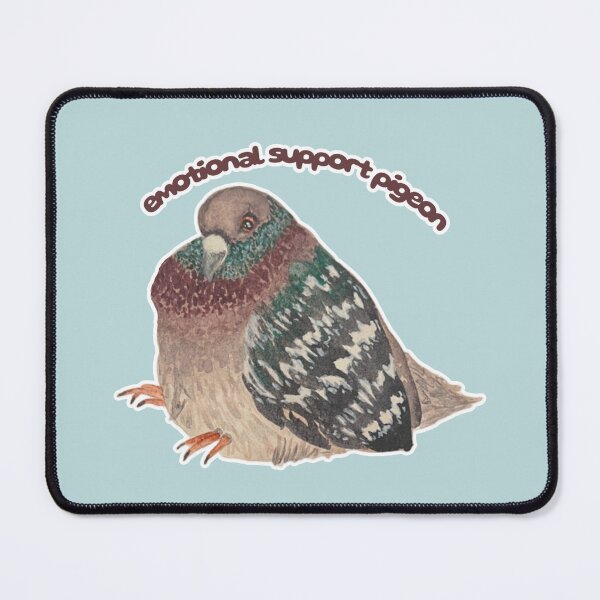 Item preview, Emotional Support Pie the Pigeon designed and sold by Blackberries & Moss.