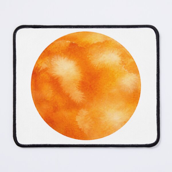 Item preview, Orange Watercolor Circle designed and sold by Blink Art Studio.