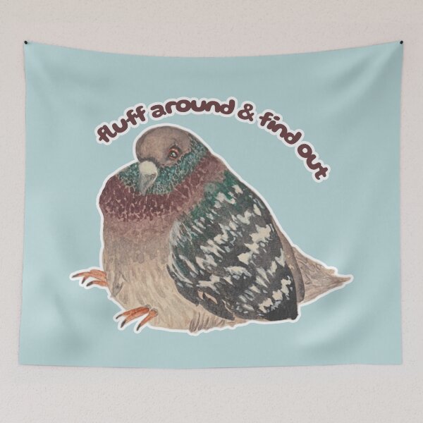 Item preview, Fluff Around and Find Out Pie the Pigeon designed and sold by Blackberries & Moss.