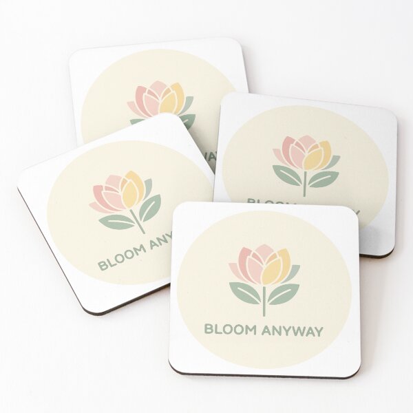 Item preview, Vibrant Colorful Flower Bloom Anyway Quote designed and sold by AnnLya.