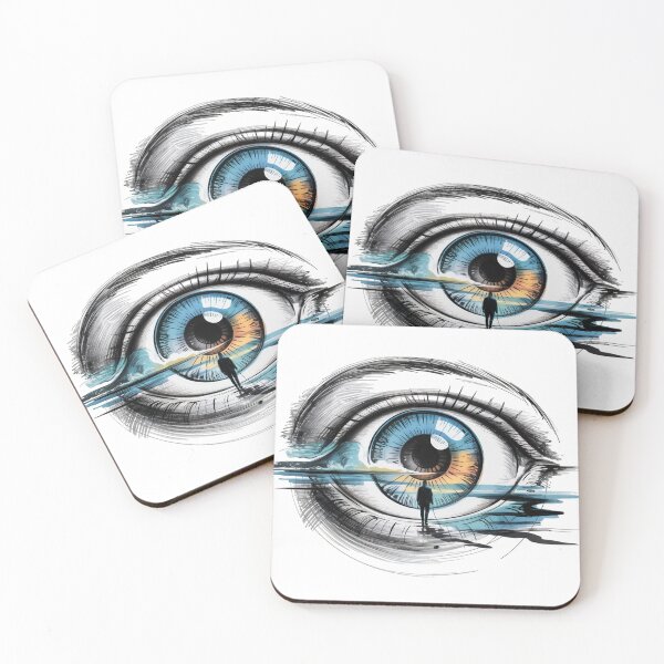 Item preview, Surreal Eye with Reflective Landscape designed and sold by jkrphoto.