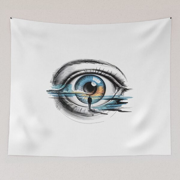 Item preview, Surreal Eye with Reflective Landscape designed and sold by jkrphoto.