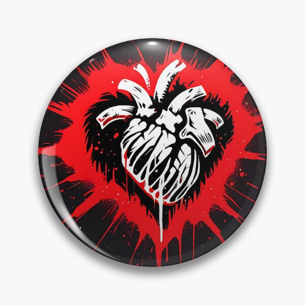 Item preview, Explosive Anatomy: Crimson Ink Heart Illustration designed and sold by Z-RankCUSTOMS.