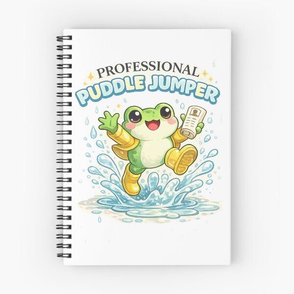 Item preview, Professional Puddle Jumper Funny Kids Rain Shirt - Cute Frog Tee for Boys Girls - Funny Kids Gift - Rainy Day Shirt - Frog Lover Kids Tee designed and sold by Adira-And-Mom.