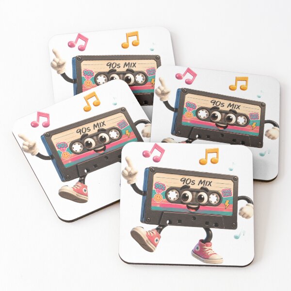 Item preview, 90s Mix Cassette Character – Retro Music Good Vibes Nostalgia Design designed and sold by MartBook.