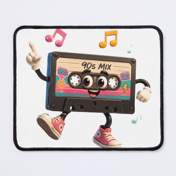 Item preview, 90s Mix Cassette Character – Retro Music Good Vibes Nostalgia Design designed and sold by MartBook.