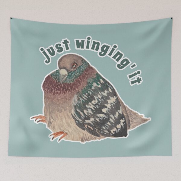 Item preview, Just Wingin' it Pie the Pigeon designed and sold by Blackberries & Moss.