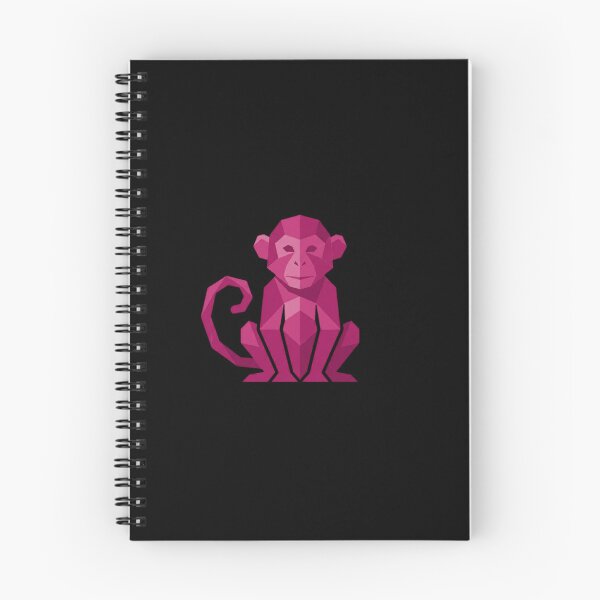 Item preview, Magenta Low Poly Monkey Sweatshirt – Abstract Animal Art for Color Lovers and Urban Fashion designed and sold by bsbd-action.
