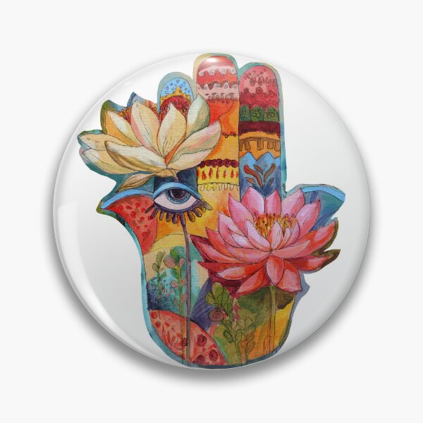 Item preview, Hamsa Lotus Eye Dopamine Decor Spiritual designed and sold by AlisaArtDecor.
