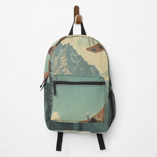 Item preview, Vintage Biplane Over Mountain Forests designed and sold by TKHdesigns.