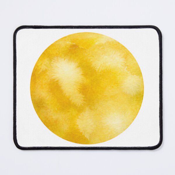 Item preview, Yellow Watercolor Circle designed and sold by Blink Art Studio.