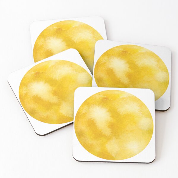 Item preview, Yellow Watercolor Circle designed and sold by Blink Art Studio.