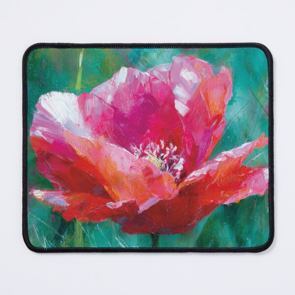 Item preview, Textured Acrylic Red Poppy Blossom Painting designed and sold by Paolo-Bandal.