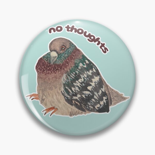 Item preview, No Thoughts Pie the Pigeon designed and sold by Blackberries & Moss.
