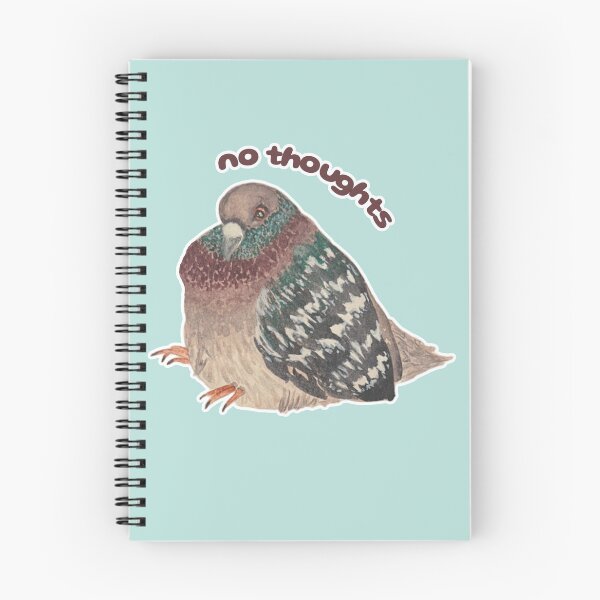 Item preview, No Thoughts Pie the Pigeon designed and sold by Blackberries & Moss.