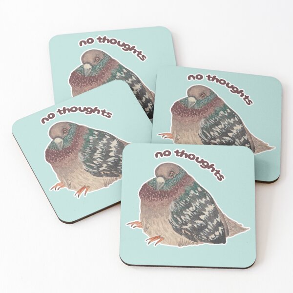 Item preview, No Thoughts Pie the Pigeon designed and sold by Blackberries & Moss.