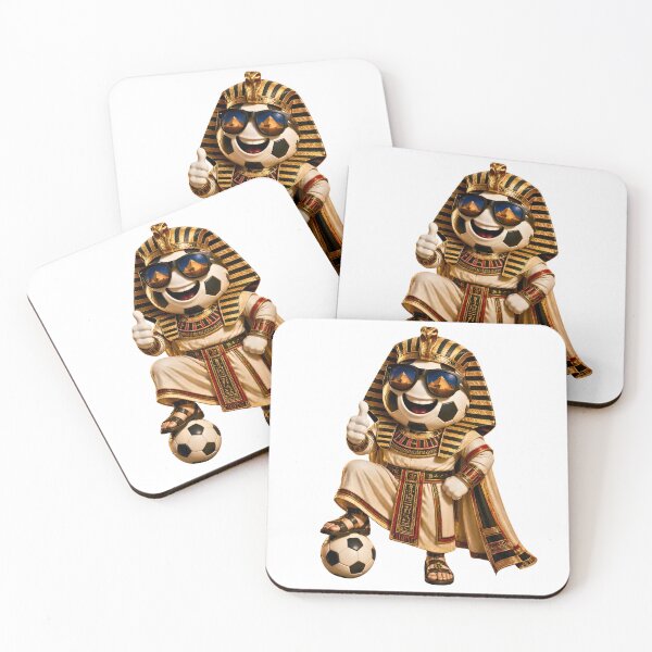 Item preview, Egypt Soccer Mascot Funny Football Cartoon Graphic designed and sold by ArtSpark Studio.