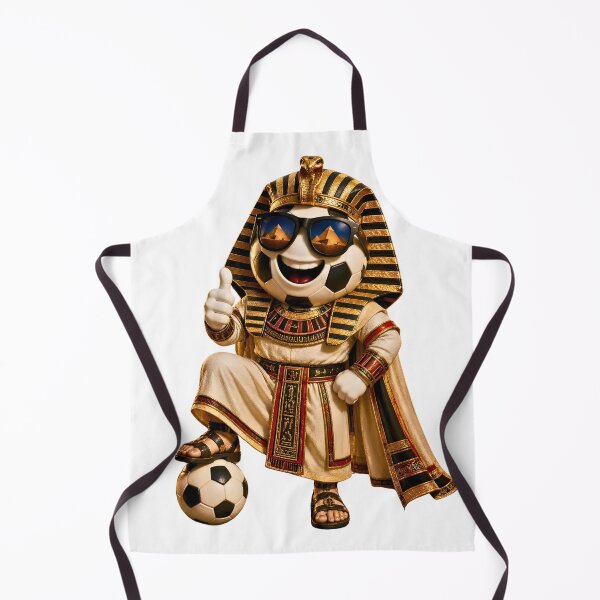 Item preview, Egypt Soccer Mascot Funny Football Cartoon Graphic designed and sold by ArtSpark Studio.