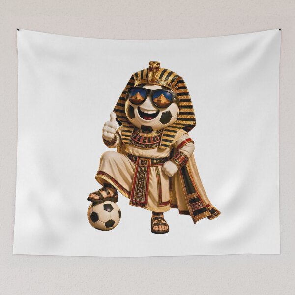 Item preview, Egypt Soccer Mascot Funny Football Cartoon Graphic designed and sold by ArtSpark Studio.