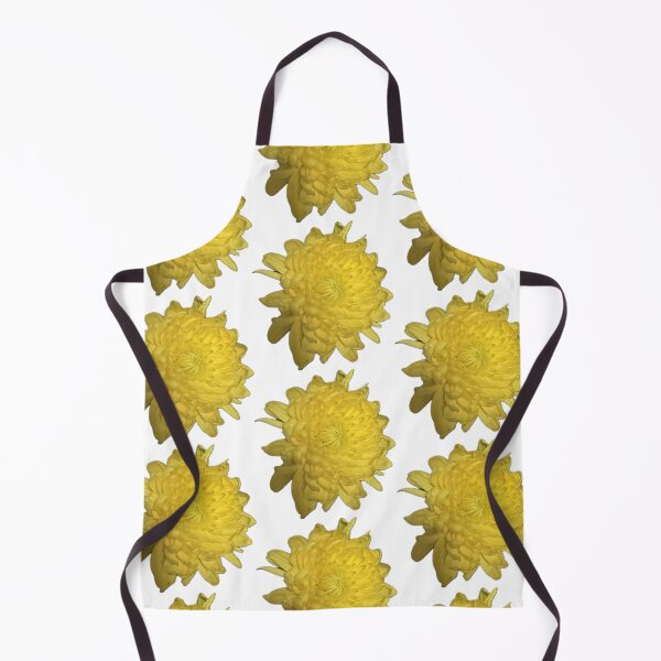 Item preview, Vibrant Yellow Chrysanthemum Bloom Isolated on White designed and sold by BalkanBloom.