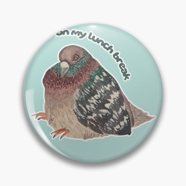 Item preview, On My Lunch Break Pie the Pigeon designed and sold by Blackberries & Moss.
