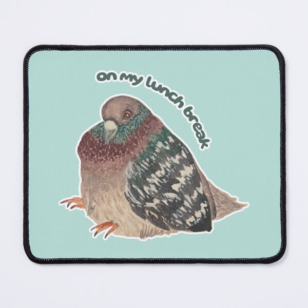 Item preview, On My Lunch Break Pie the Pigeon designed and sold by Blackberries & Moss.