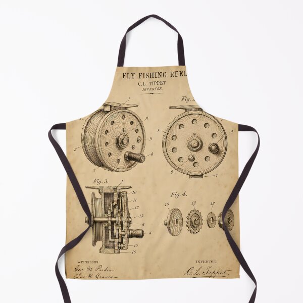 Item preview, Fly Fishing Reel Patent Print · Vintage Portrait Wall Art · Fly Fisher Gift designed and sold by Savannah North.