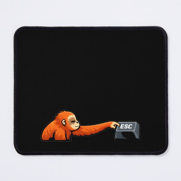 Item preview, ESC Key Orangutan – Funny Tech Humor Keyboard Design designed and sold by BriyaSol.