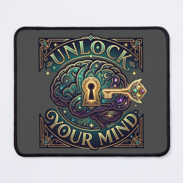 Item preview, Unlock Your Mind Psychologist Gift Vintage Brain Therapist Art designed and sold by AkDesign022.