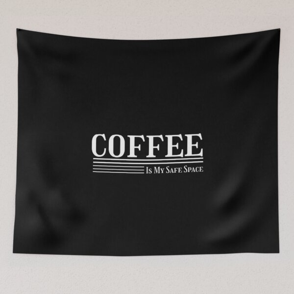 Item preview, Coffee Is My Safe Space Shirt – Comfort Coffee Classic Design T-Shirt designed and sold by Line-Mood1⭐️⭐️⭐️⭐️⭐️.