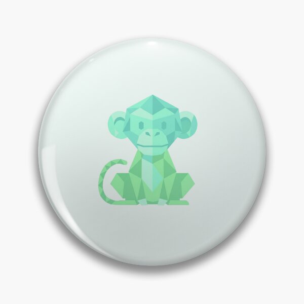 Item preview, Minimalist Mint Green Monkey T-Shirt – Clean Geometric Art for Casual Style and Graphic Designers designed and sold by bsbd-action.