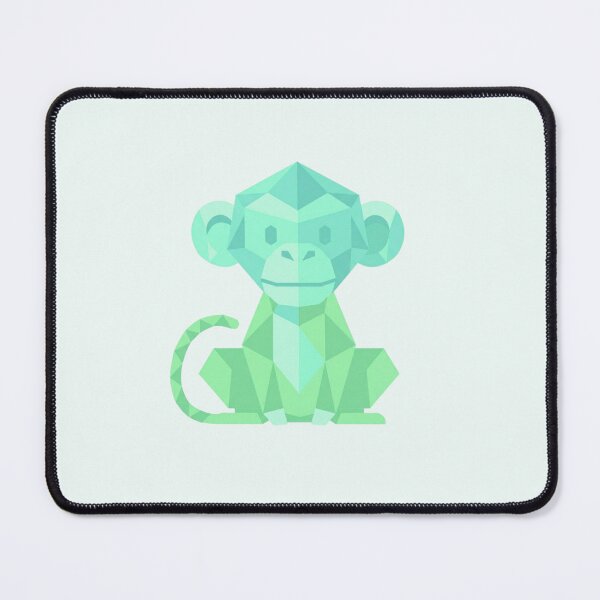 Item preview, Minimalist Mint Green Monkey T-Shirt – Clean Geometric Art for Casual Style and Graphic Designers designed and sold by bsbd-action.