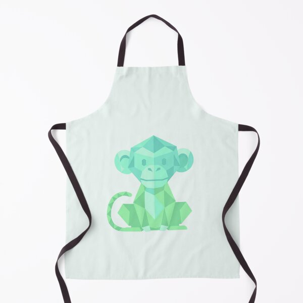 Item preview, Minimalist Mint Green Monkey T-Shirt – Clean Geometric Art for Casual Style and Graphic Designers designed and sold by bsbd-action.